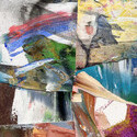 Transitional, 9.5x7.5, Mixed media collage on paper, 2025